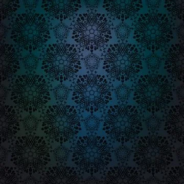 Blue Dark lace background Stock Illustration