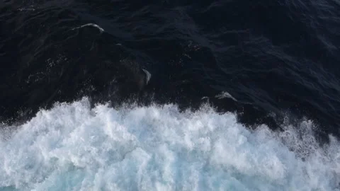 Blue dark sea wave splashes background. Stock Footage 90677536