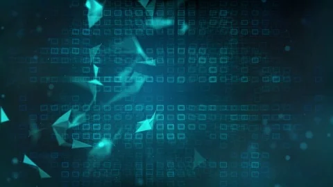 Blue data Abstract technology plexus background Stock Footage 78923339