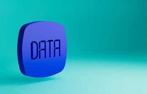Blue Data analysis icon isolated on blue background. Business data analysis 스톡 일러스트