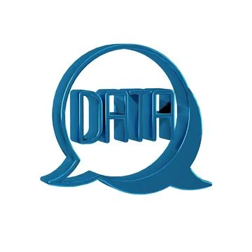 Blue Data analysis icon isolated on transparent background. Business data a.. Stock Illustration