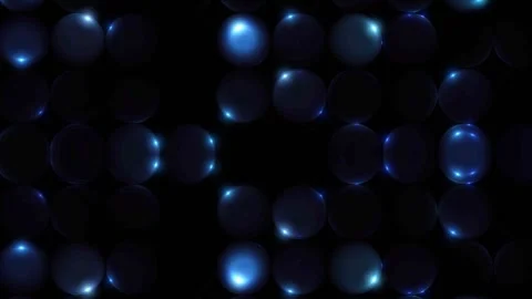 Blue Data circles abstract background loop Stock Footage 300807605