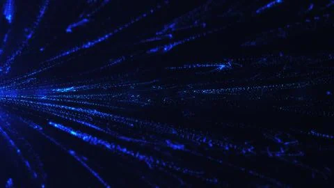 Blue Data Flow Background Stock Illustration