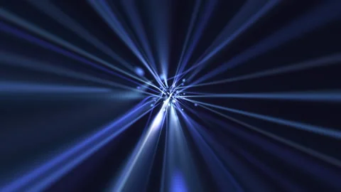 Blue Data Flow Light Beams and Particles Technology Background Stock Footage 167369189