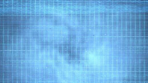 Blue data grid, digital line technology with futuristic whirlpool, abstract Stock Illustration