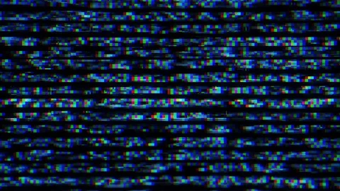 Blue Data Noise Glitch Background Stock Footage 72625340