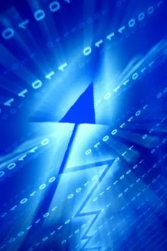 Blue data space Stock Illustration