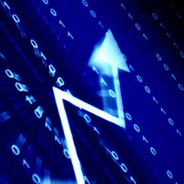 Blue data space Stock Illustration