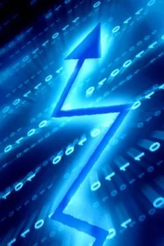 Blue data space Stock Illustration