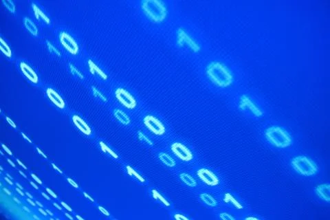 Blue data space 스톡 사진