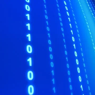 Blue data space 스톡 사진