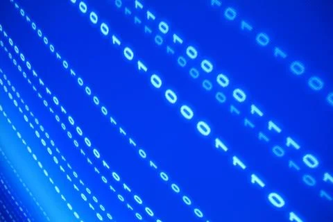 Blue data space 库存照片