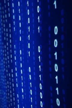 Blue data space 스톡 사진