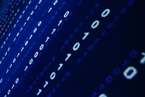 Blue data space 스톡 사진