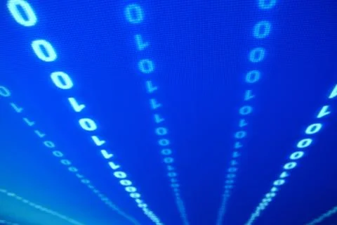 Blue data space 写真素材