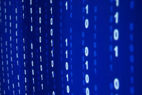 Blue data space 写真素材