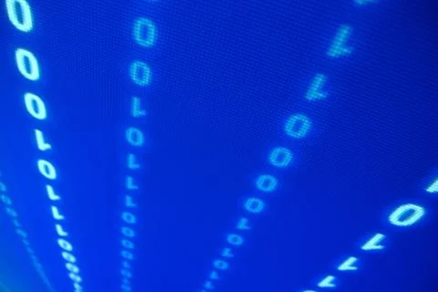 Blue data space 스톡 사진