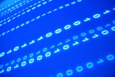Blue data space 스톡 사진