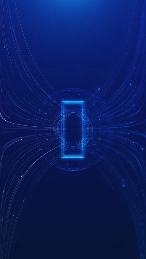 Blue Data Sphere and Processor Core Tunnel 스톡 동영상 341369029