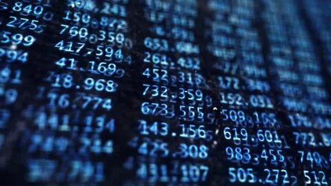 Blue Data Storm Glitch on Screen 스톡 동영상 72595767