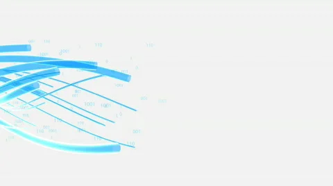 Blue Data Stream - Motion Background 10 (HD) Stock Footage