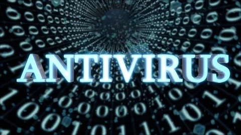 Blue Data Tunnel Antivirus Concept Loop 4K Stock Footage 82901840