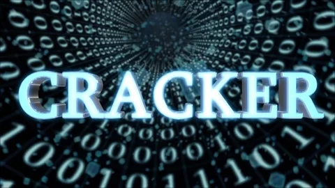 Blue Data Tunnel Cracker Concept Loop 4K Video stock 82902971