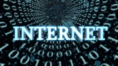 Blue Data Tunnel Internet Concept Loop 4K Stock Footage 82915017