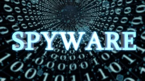 Blue Data Tunnel Spyware Concept Loop 4K Stock Footage 82925310