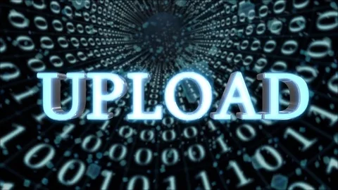 Blue Data Tunnel Upload Concept Loop 4K Video stock 82925587