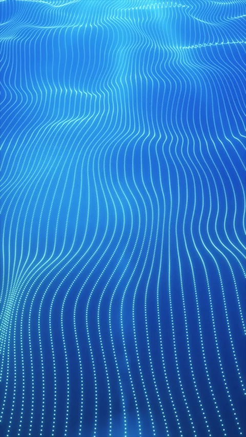 Blue Data Waves Stock Footage 316011649