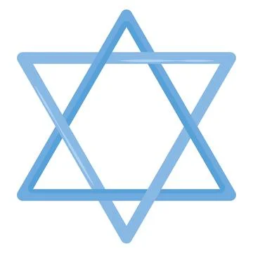 Blue david star Stock Illustration