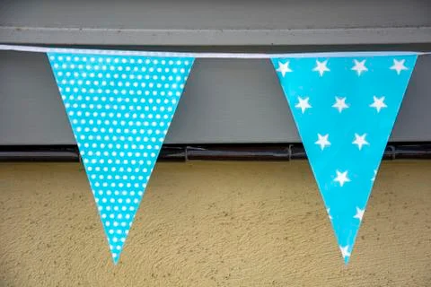 Blue decorations Stock Photos