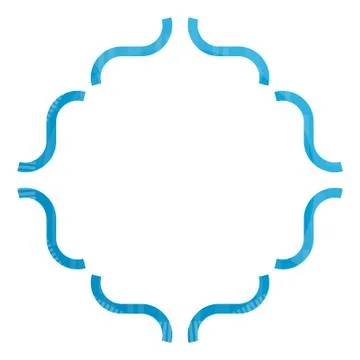 Blue Decorative frame Stock Illustration