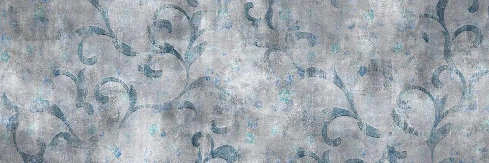 Blue Decorative Pattern イラスト素材
