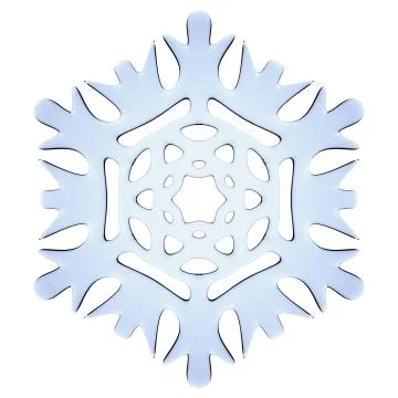 Blue decorative snowflake Stock Illustration