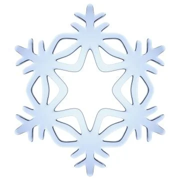 Blue decorative snowflake Stock Illustration