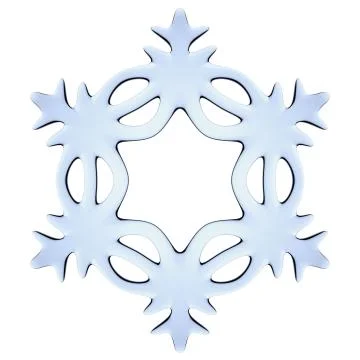 Blue decorative snowflake Stock Illustration
