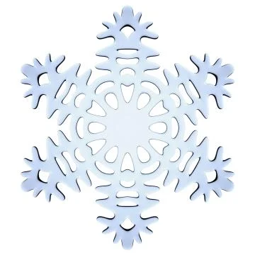 Blue decorative snowflake Stock Illustration