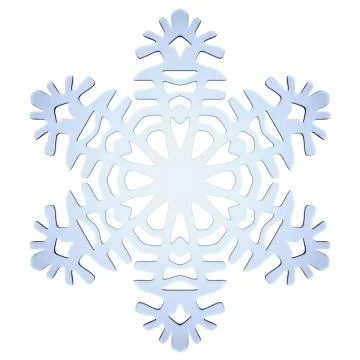 Blue decorative snowflake Stock Illustration