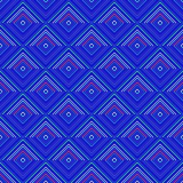 Blue decorative tile able pattern Stock Illustration
