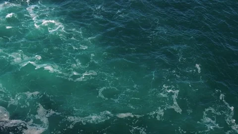 Blue Deep Sea Waters. High Angle Shot Stock Footage 300360613