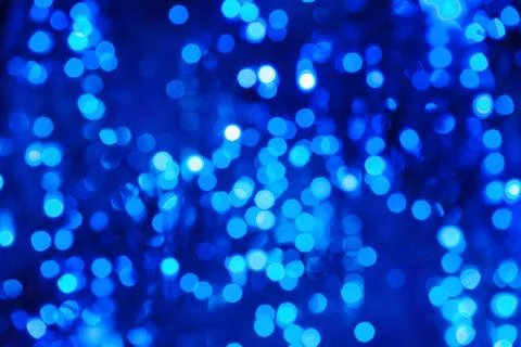 Blue Defocused Lights Stock Photos