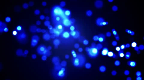 Blue Defocused Particles Video stock 24707164