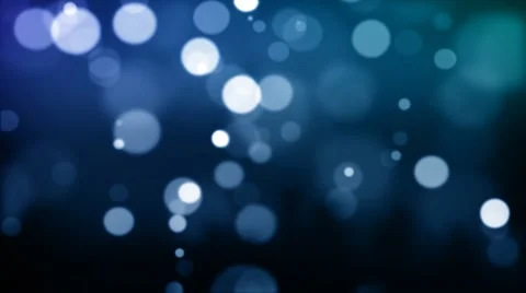 Blue defocused Particles_030 Stock Footage