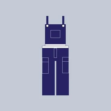 Blue denim Stock Illustration