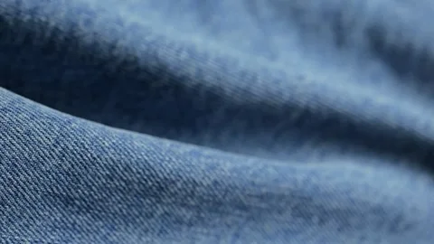 Blue denim jeans fabric texture background Stock Footage 340926718