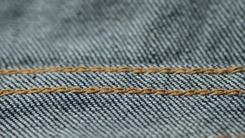 Blue denim jeans macro.  stitching on jeans Stock Footage 150113090