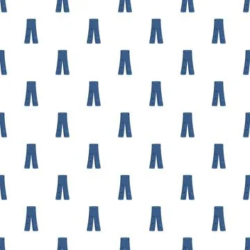 Blue denim jeans seamless pattern background layout Stock Illustration