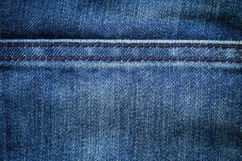 Blue denim jeans texture background Stock Photos